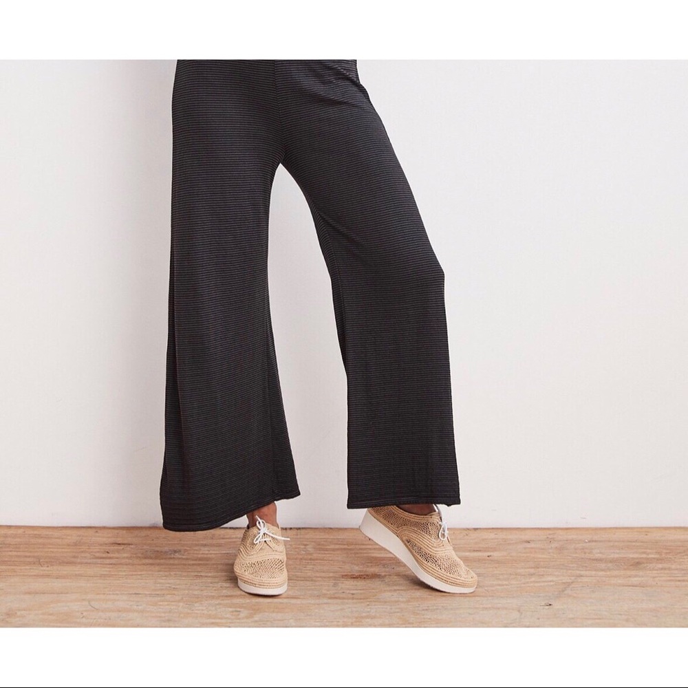 Velvet wide leg sweatpants